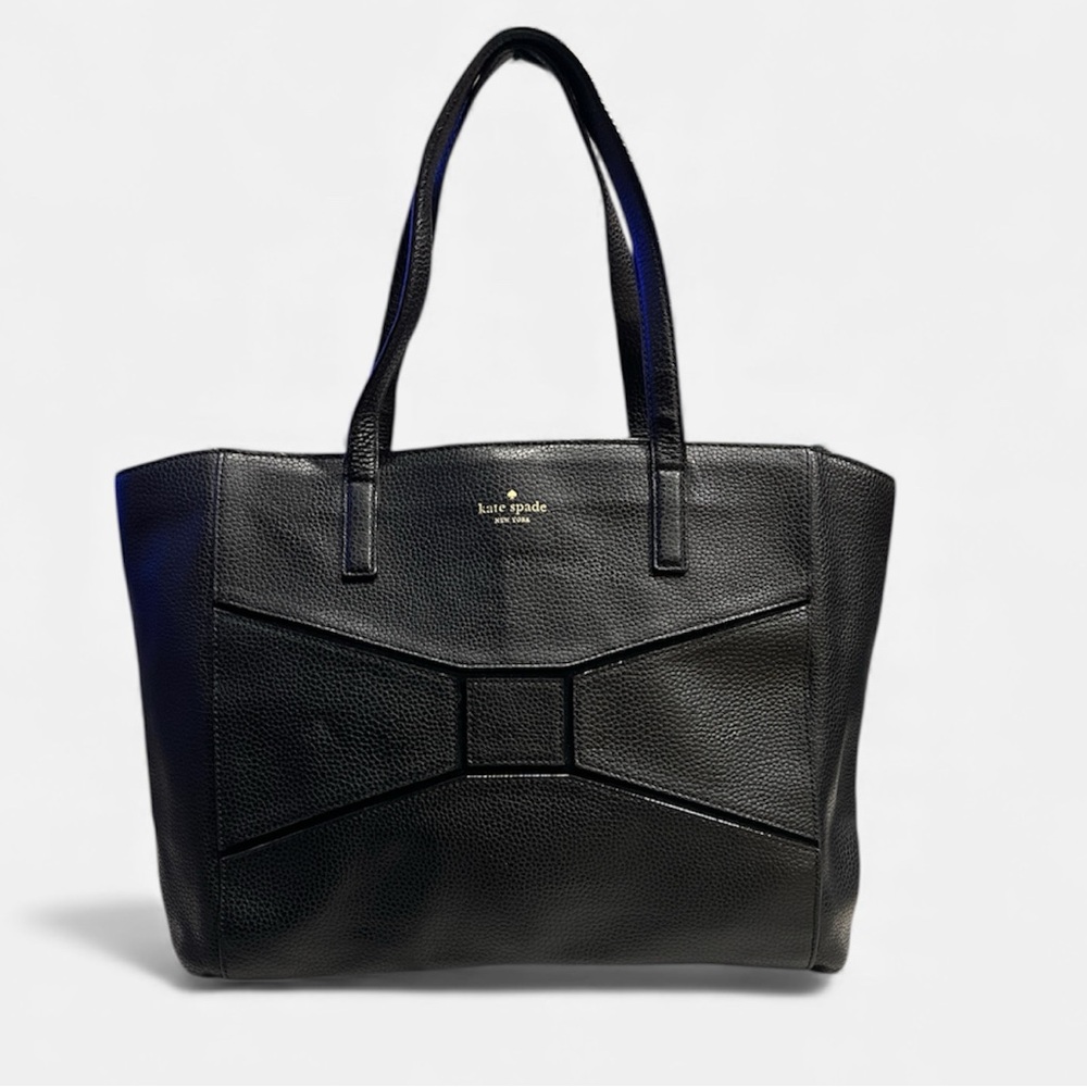 Kate Spade Francisca large bow black tote